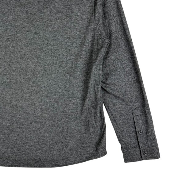 Stylus Men's Long Sleeve Stretch Buttons Casual French Indigo Shirt Size XXL NWT - Picture 6 of 11